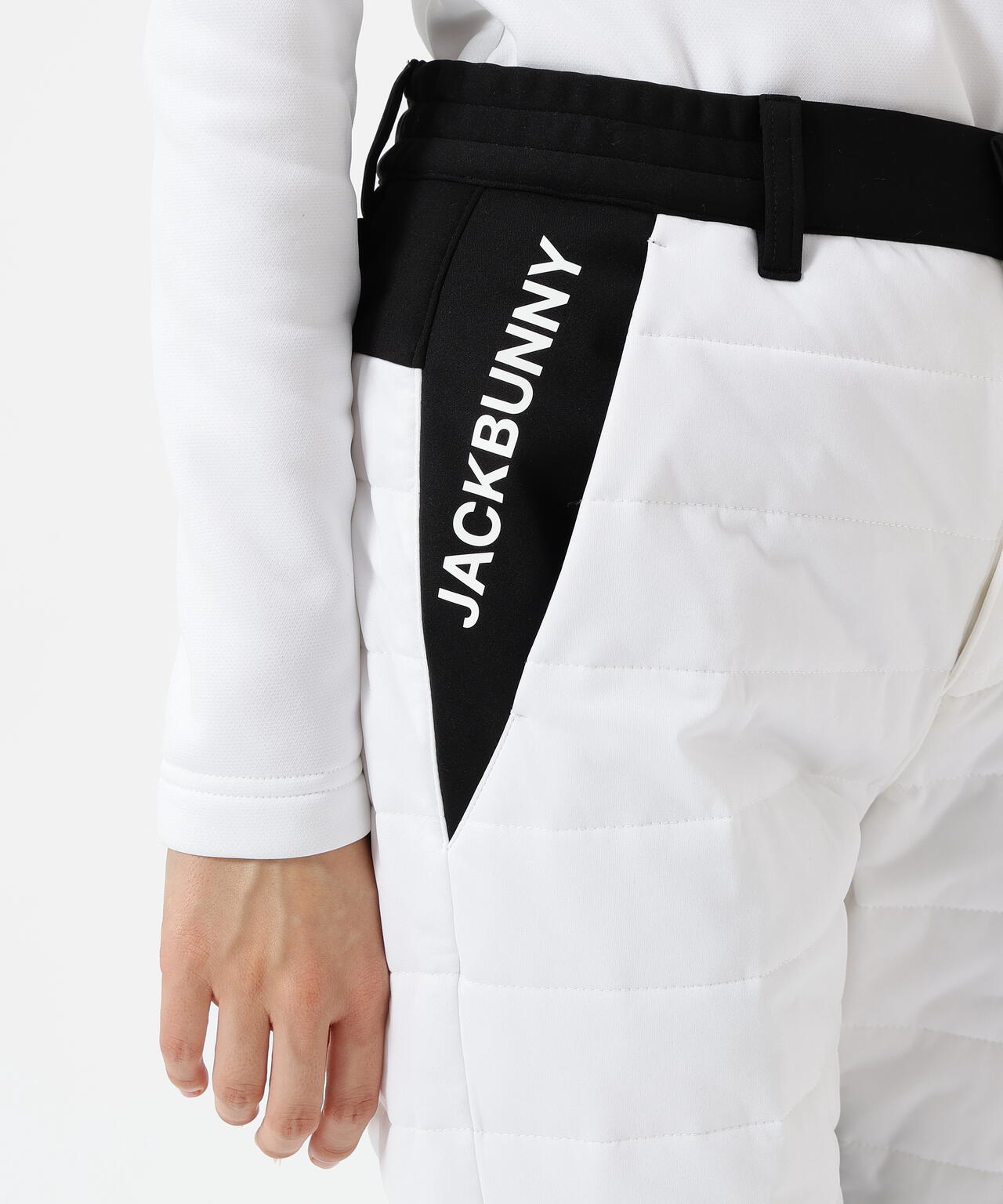 PEスムースラミネート中綿ロングパンツ