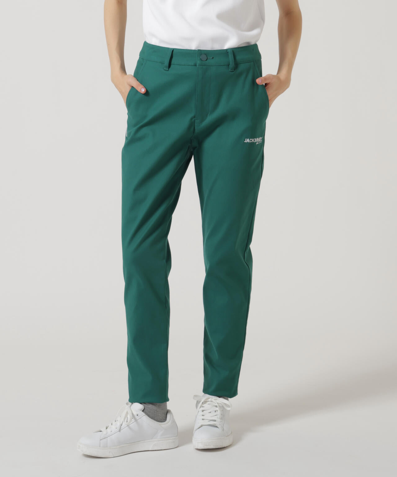 新品 パーリーゲイツ ジャックバニー ストレッチツイルロングパンツ(4)M/緑 ストレッチツイルロングパンツ | Jack Bunny!!（ジャックバニー
