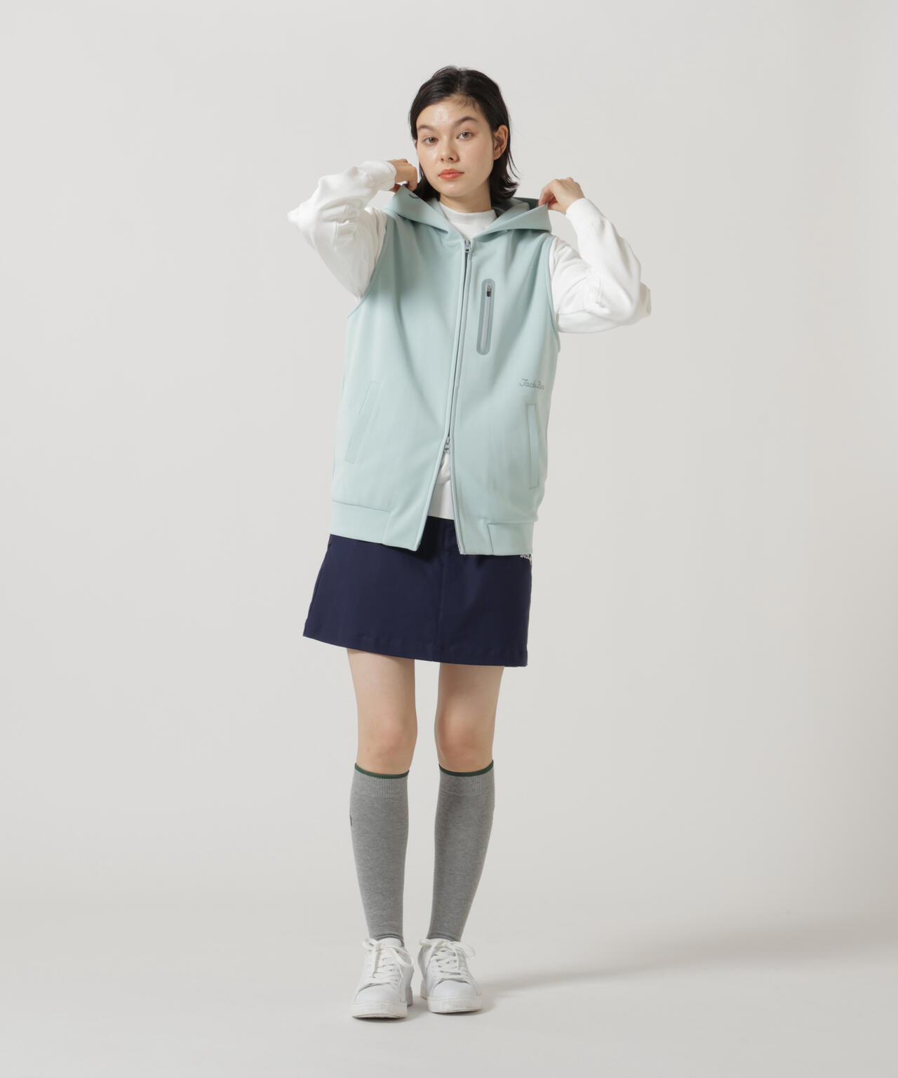 ジャックバニークールフリーカノコワッペンポロとツイルストレッチスカートセット ストレッチツイルスカート | Jack Bunny!!（ジャックバニー） ｜【公式