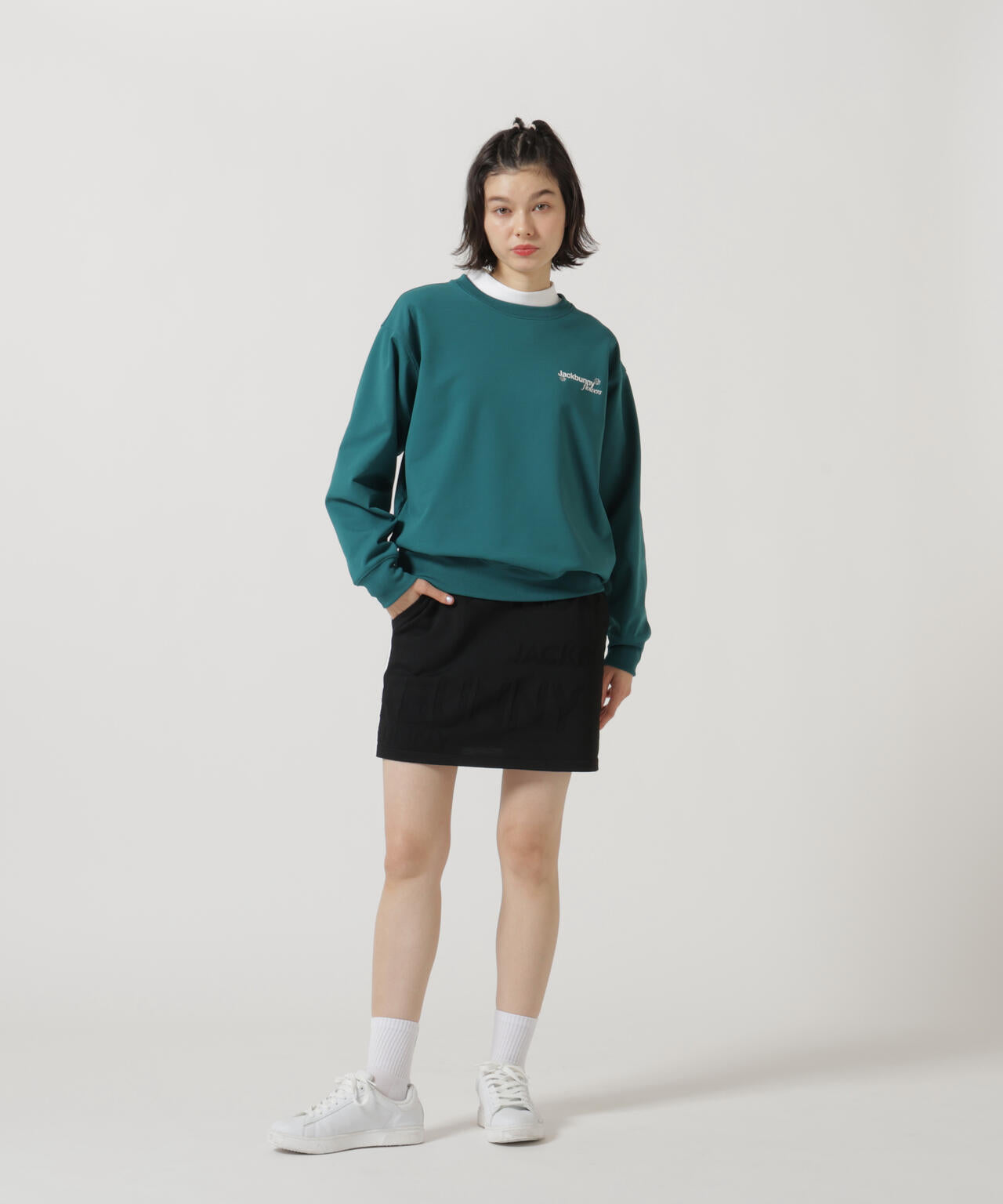 Jack Bunny！！ニット 天竺度詰 フルジップニットフーディ、スカート Jack Bunny！！ニット 天竺度詰 フルジップニットフーディ、スカート