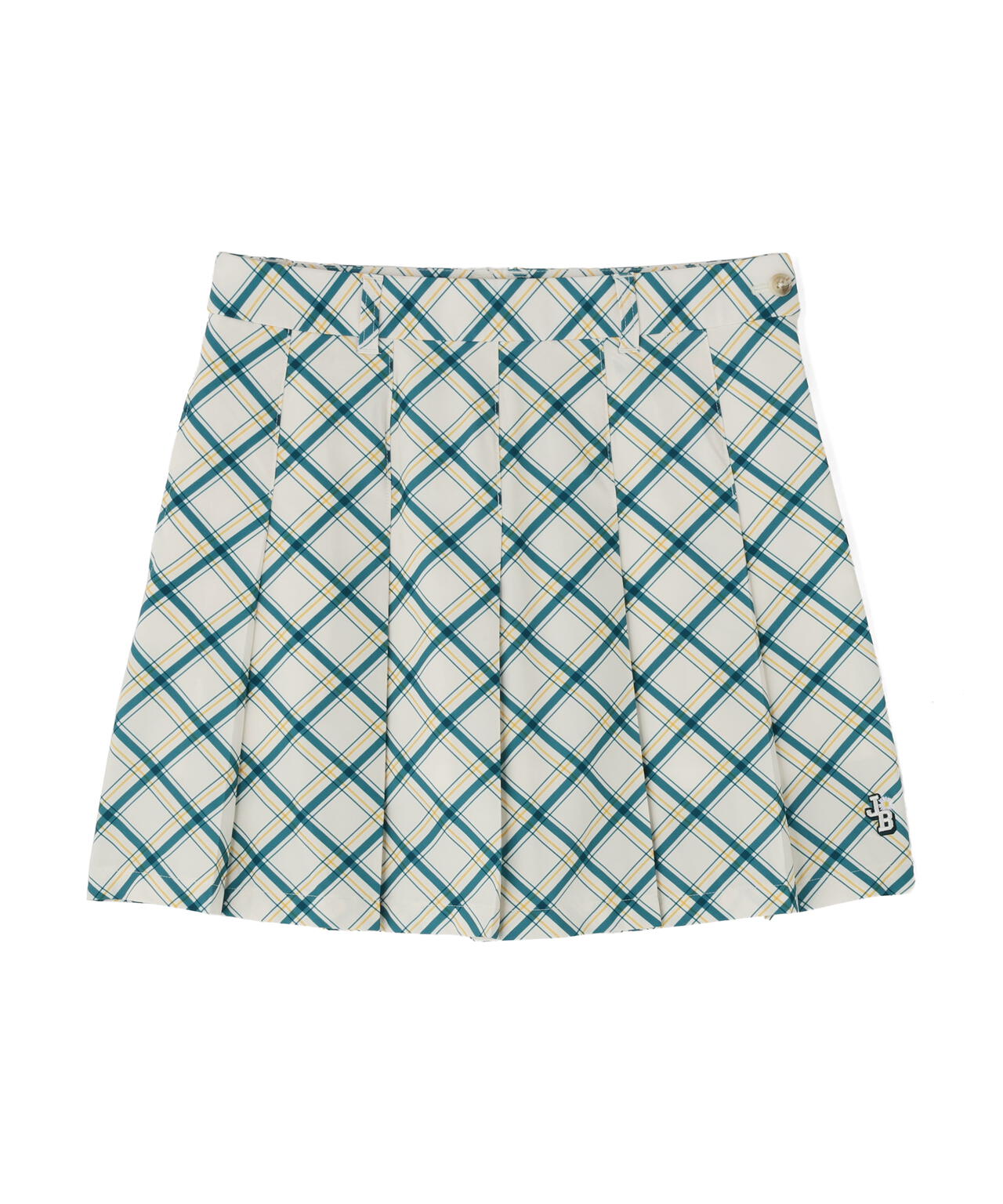 バイアスチェック吸水速乾プリーツスカート