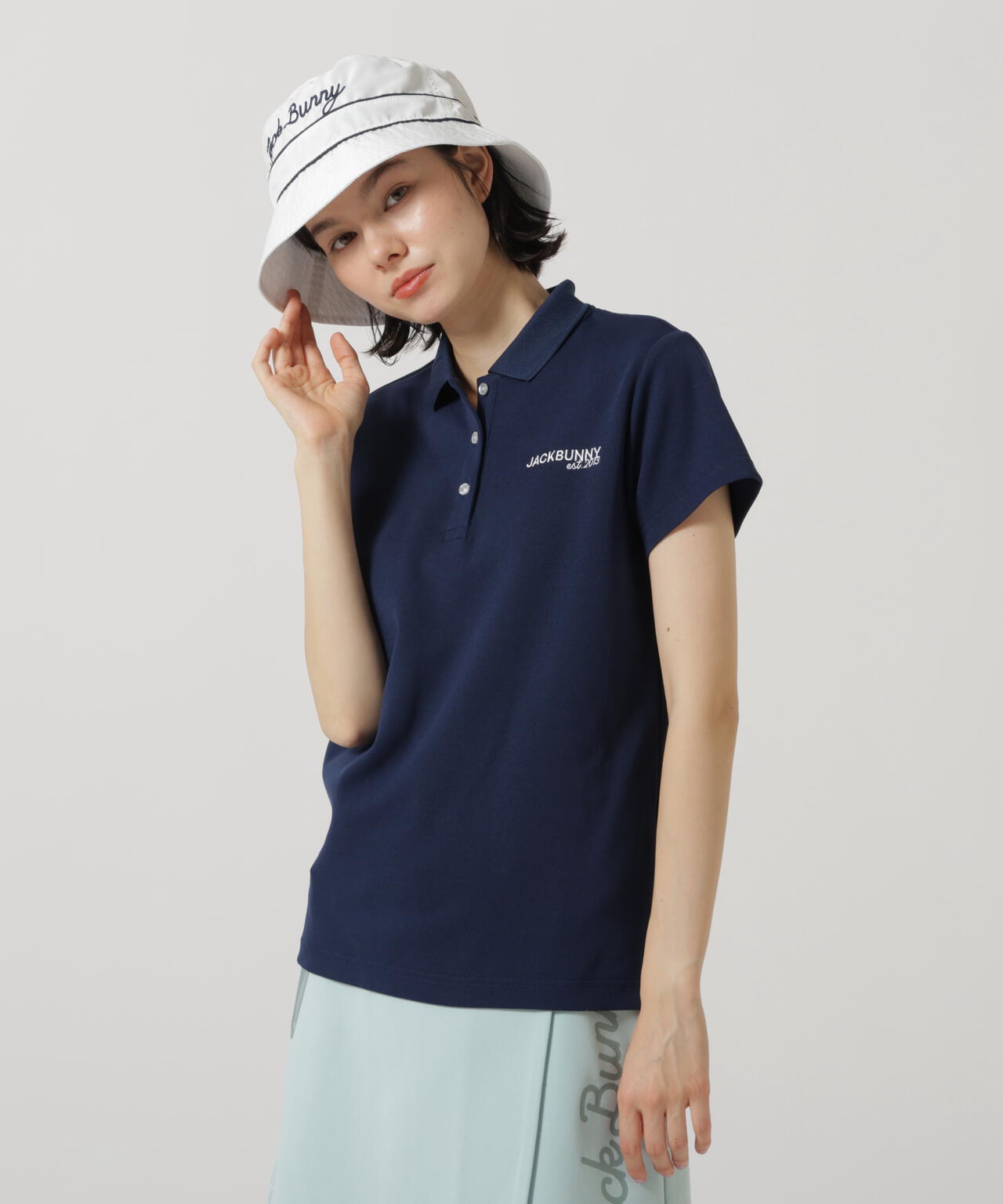 軽量ピンカリストレッチ半袖ポロシャツ