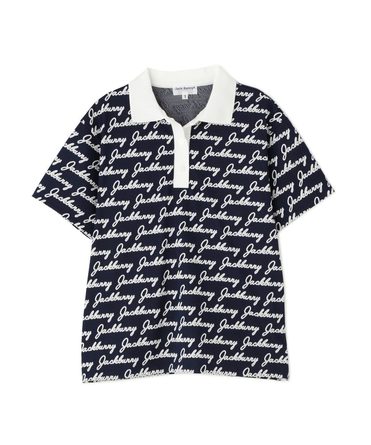 Pe/Nyロゴジャガード半袖ポロシャツ