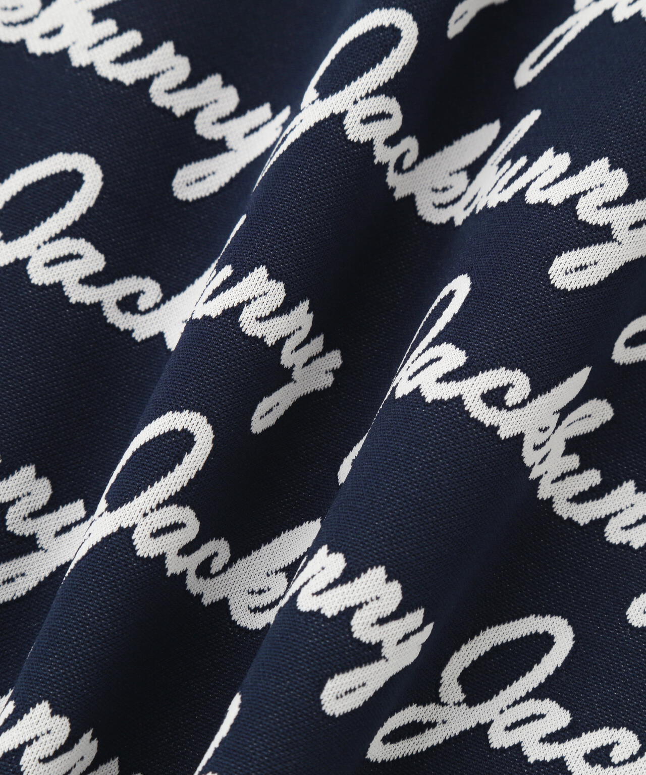 Pe/Nyロゴジャガード半袖ポロシャツ