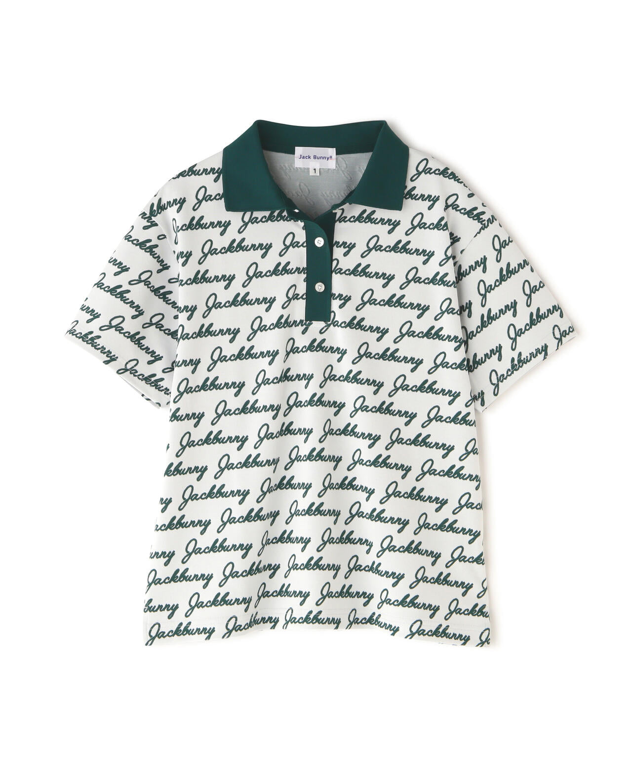 Pe/Nyロゴジャガード半袖ポロシャツ