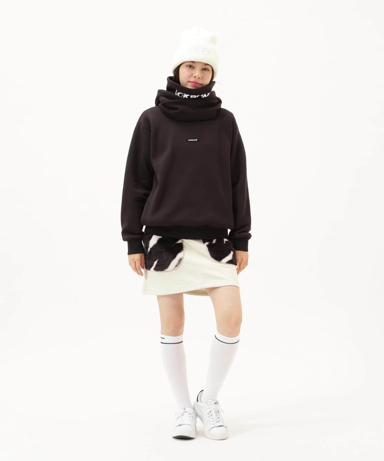 JBMINT】KARUISHI バラクラバ一体型フーディプルオーバー | Jack Bunny