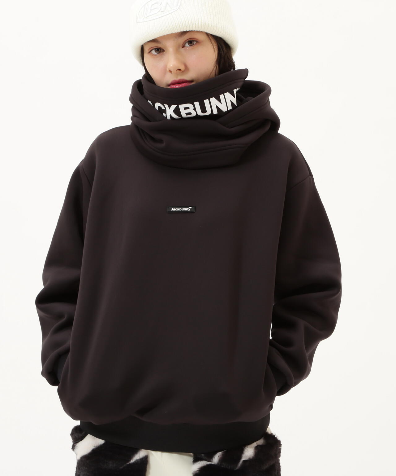 【JBMINT】KARUISHI バラクラバ一体型フーディプルオーバー