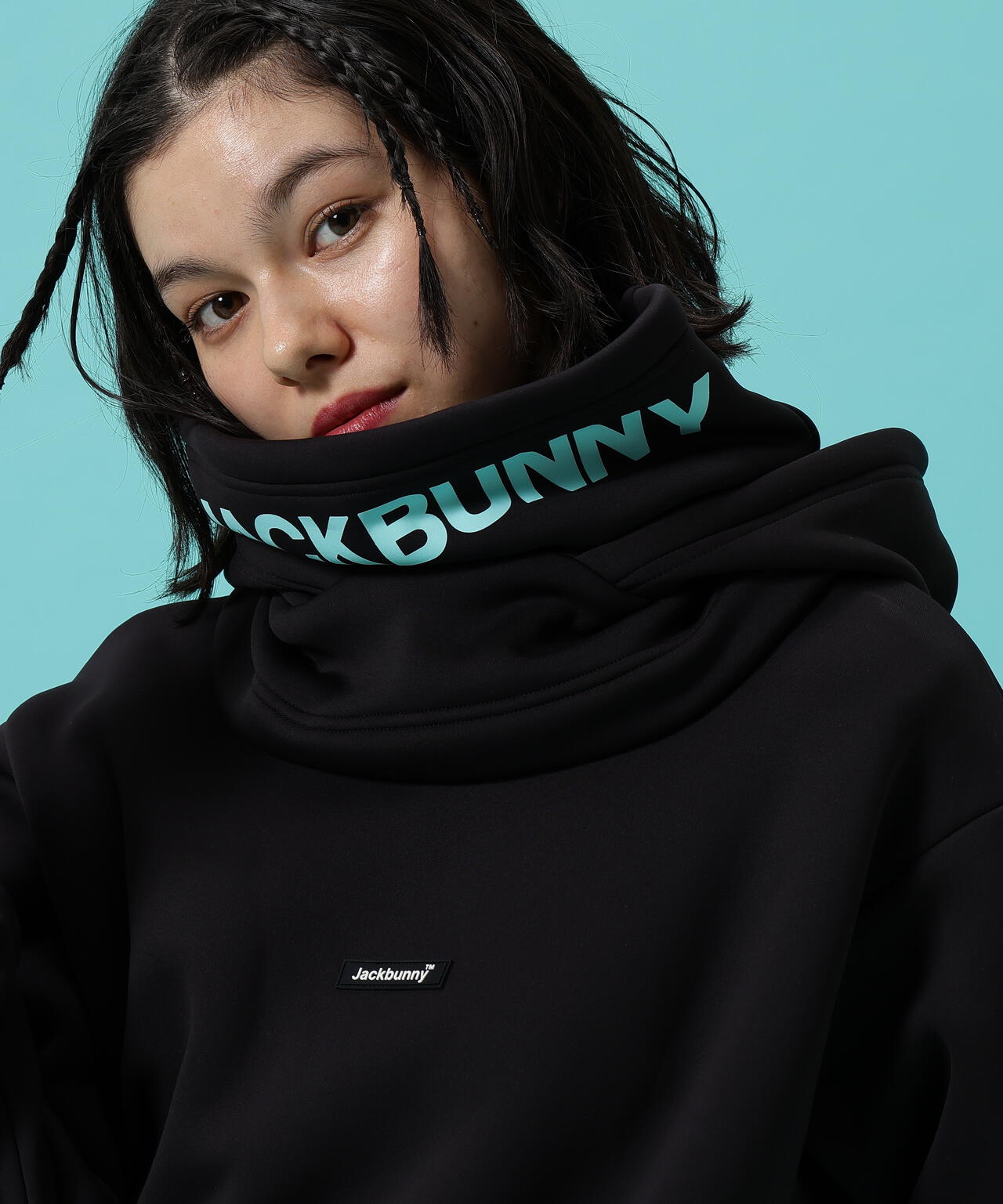 JBMINT】KARUISHI バラクラバ一体型フーディプルオーバー | Jack Bunny