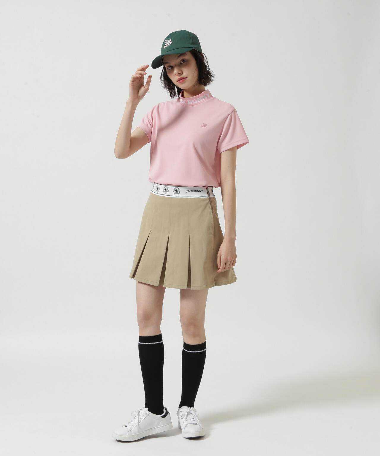 ロゴジャガード半袖モックネックカットソー | Jack Bunny!!（ジャック