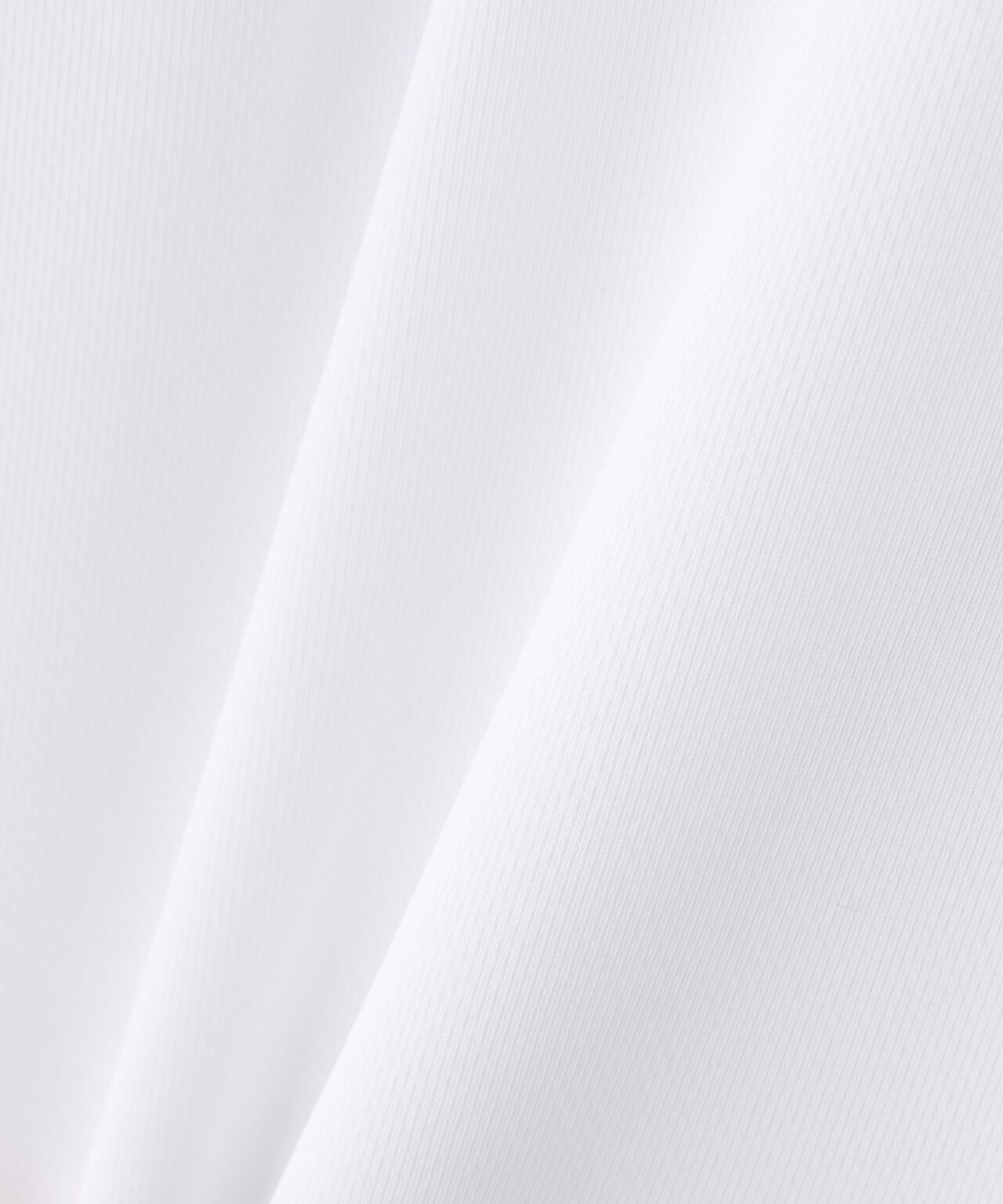 ロゴジャガード半袖モックネックカットソー