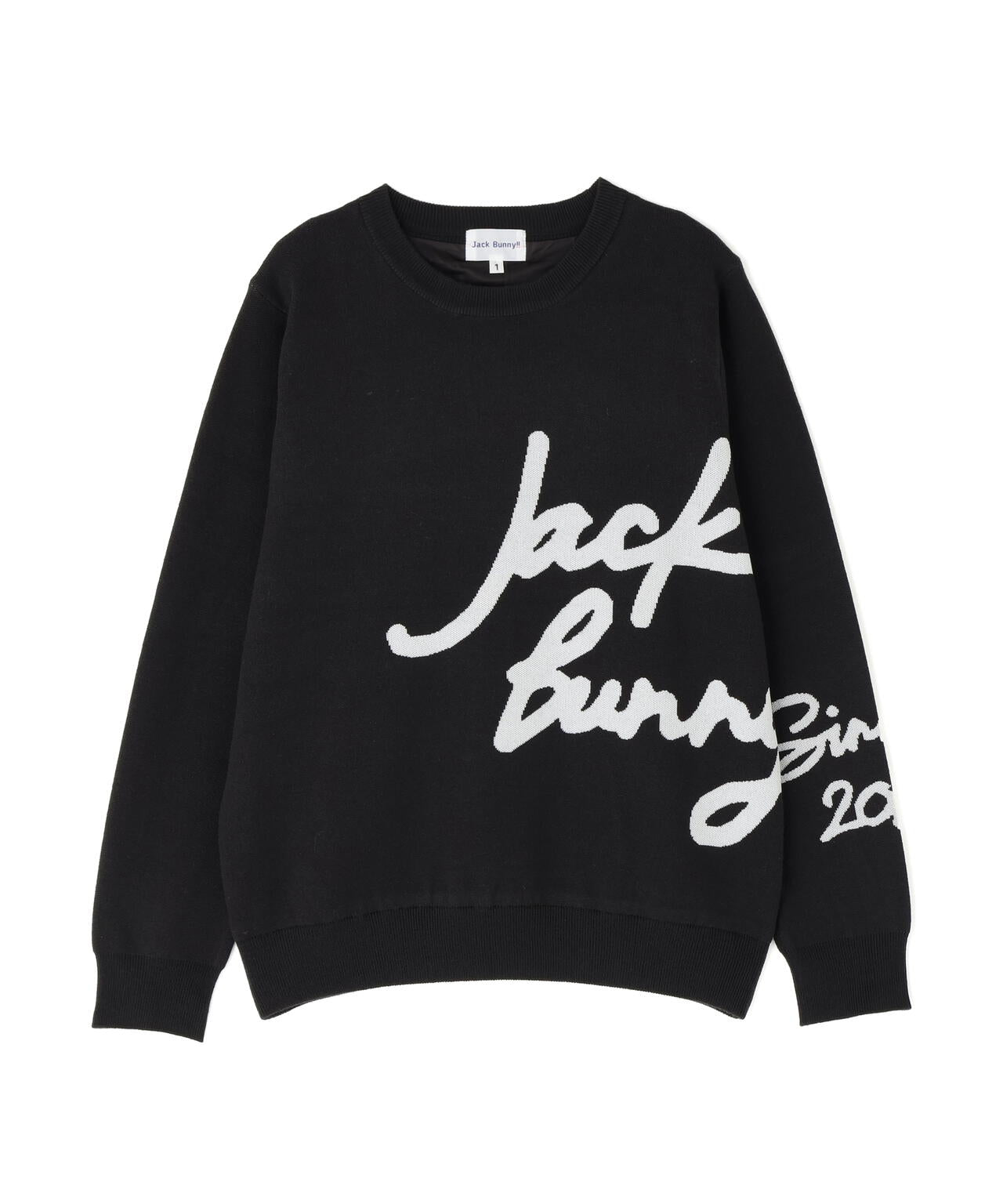 防風裏地付きクルーネックニットプルオーバー