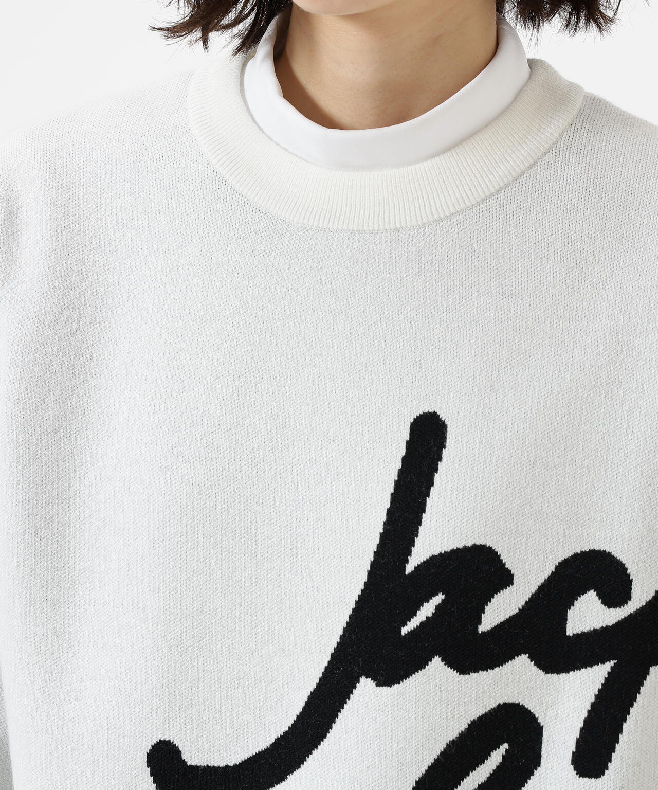 防風裏地付きクルーネックニットプルオーバー | Jack Bunny