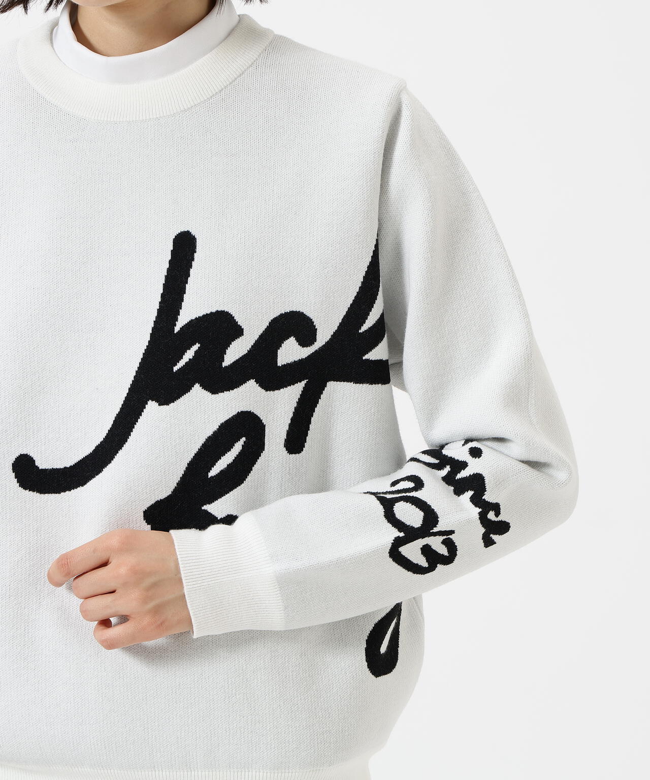 防風裏地付きクルーネックニットプルオーバー | Jack Bunny