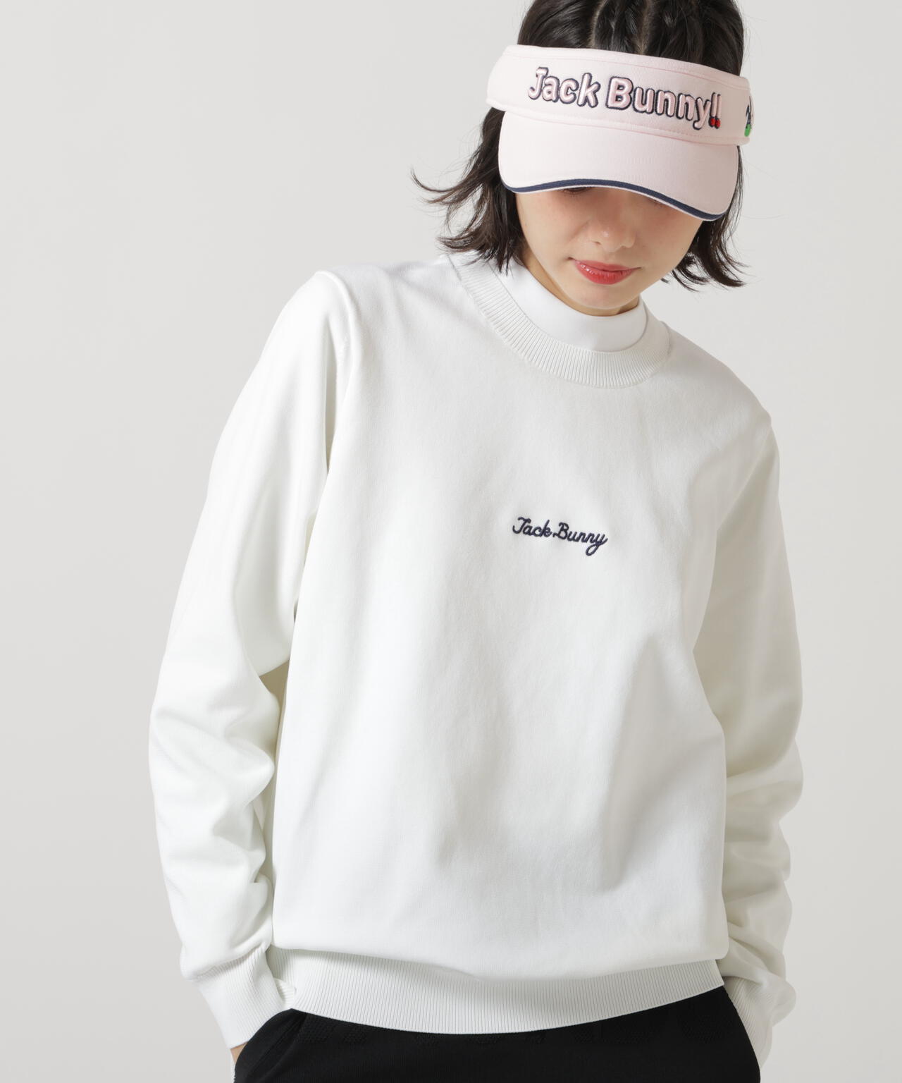 シャドーボーダーロゴクルーネックニットプルオーバー | Jack Bunny