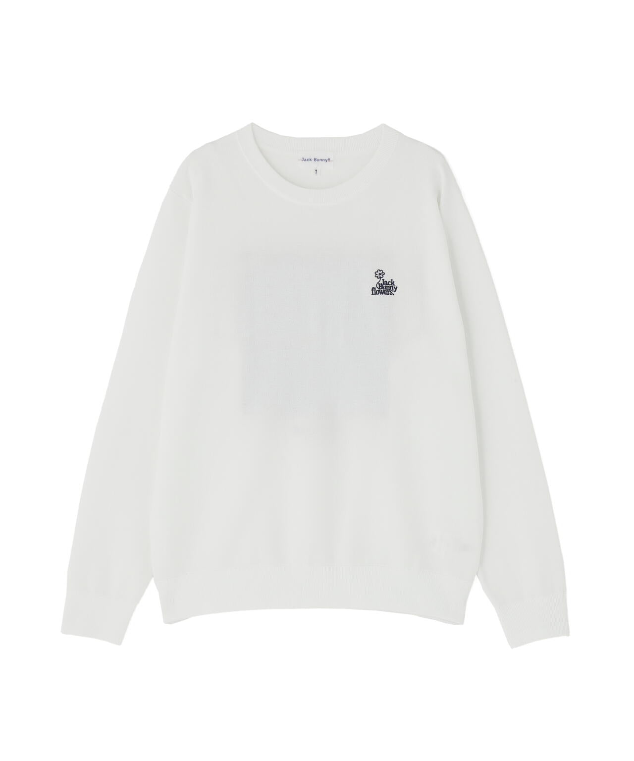 フラワージャガードクルーネックニットプルオーバー | Jack Bunny
