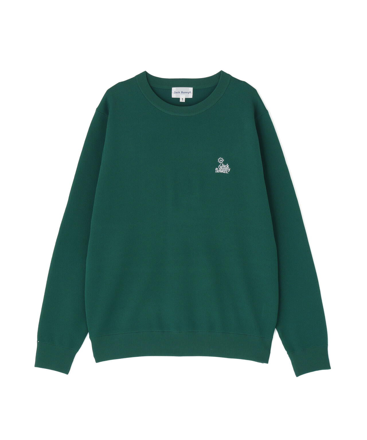フラワージャガードクルーネックニットプルオーバー | Jack Bunny