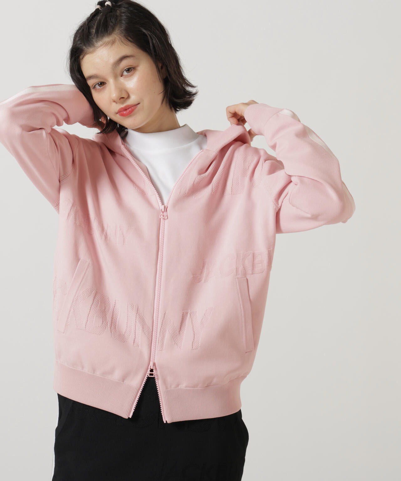 JACK BUNNY ピンクジャケット フード付き JACK BUNNY ピンクジャケット フード付き JACK BUNNY ピンクジャケット