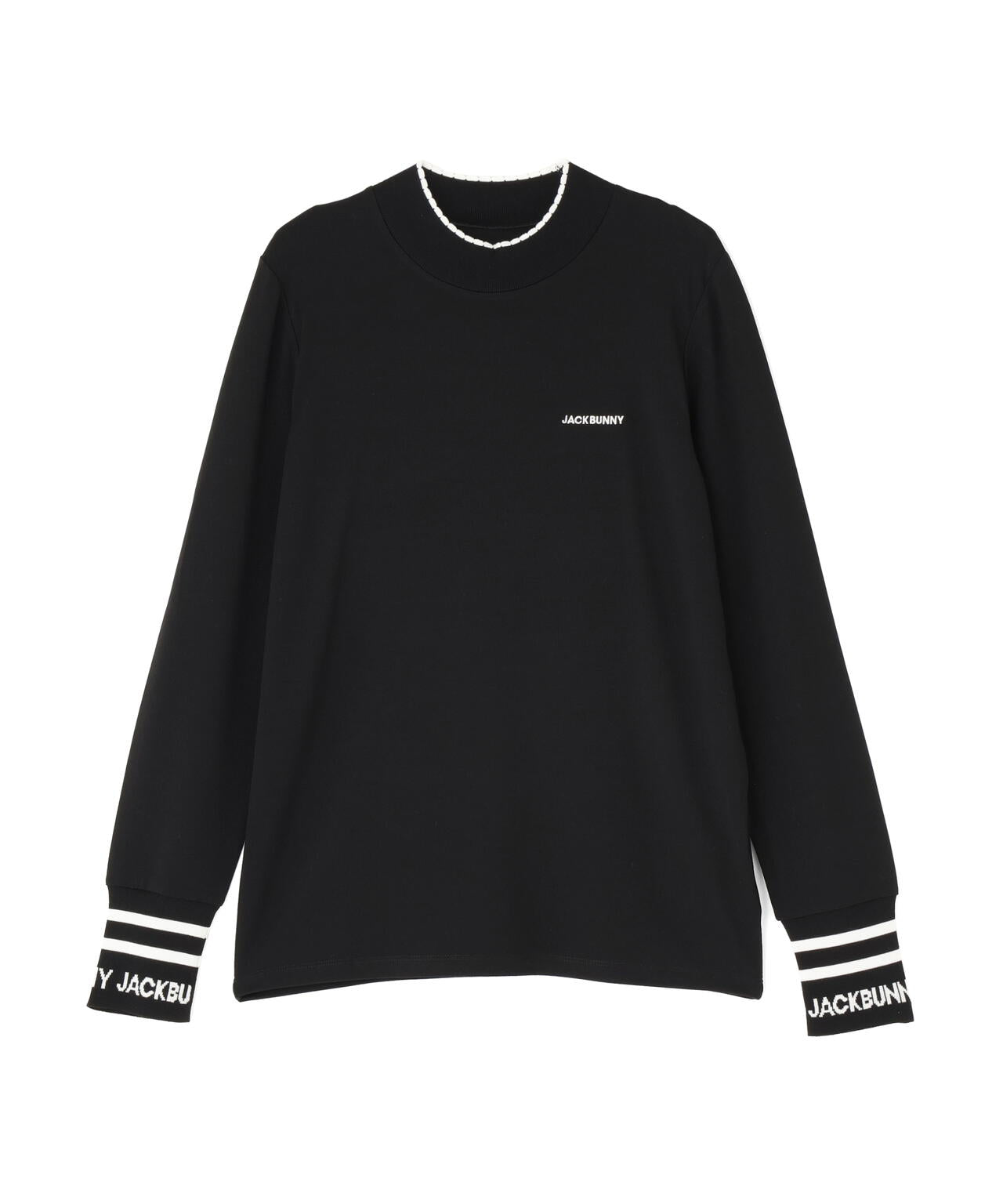 シルク混ハイゲージモックネックニットプルオーバー | Jack Bunny