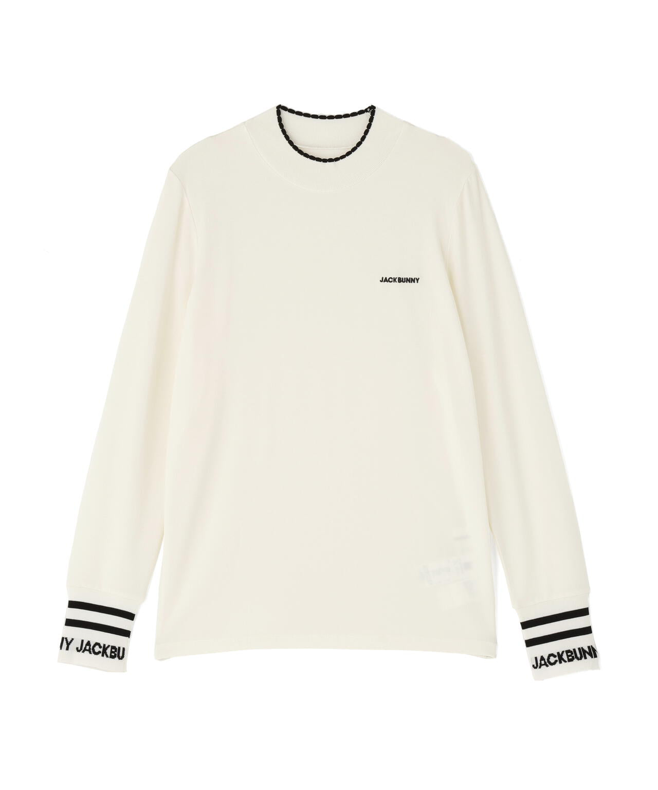 シルク混ハイゲージモックネックニットプルオーバー | Jack Bunny