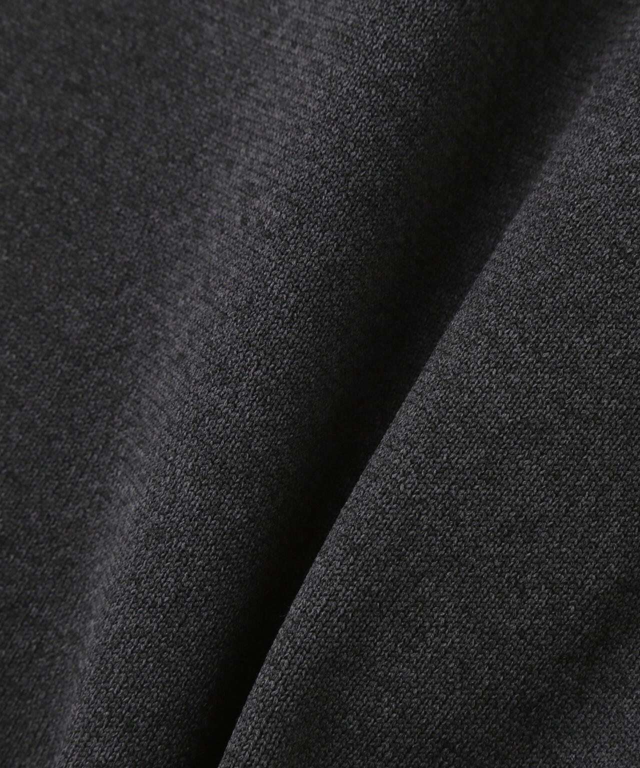 14G2P天竺度詰め半袖PEモックネックニットプルオーバー