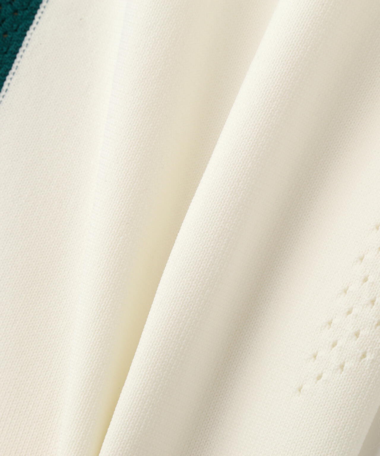 14G2P天竺度詰め半袖PEモックネックニットプルオーバー