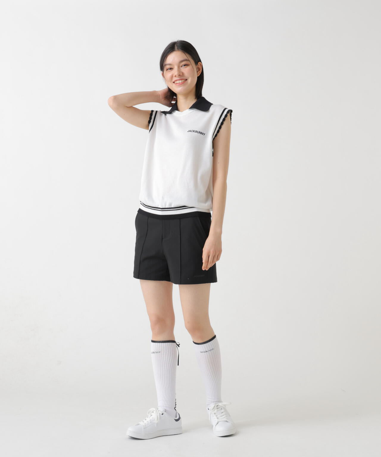 14G2PLY天竺ノースリーブニットポロシャツ | Jack Bunny!!（ジャック