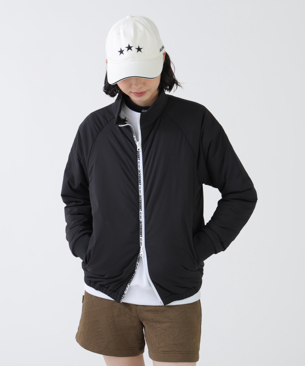 ⛳️【Jack Bunny!! 保温 フロントロゴ 中綿ジップアップジャケット】 ETHERMALOFT中綿ジップブルゾン | Jack Bunny!!（ジャック