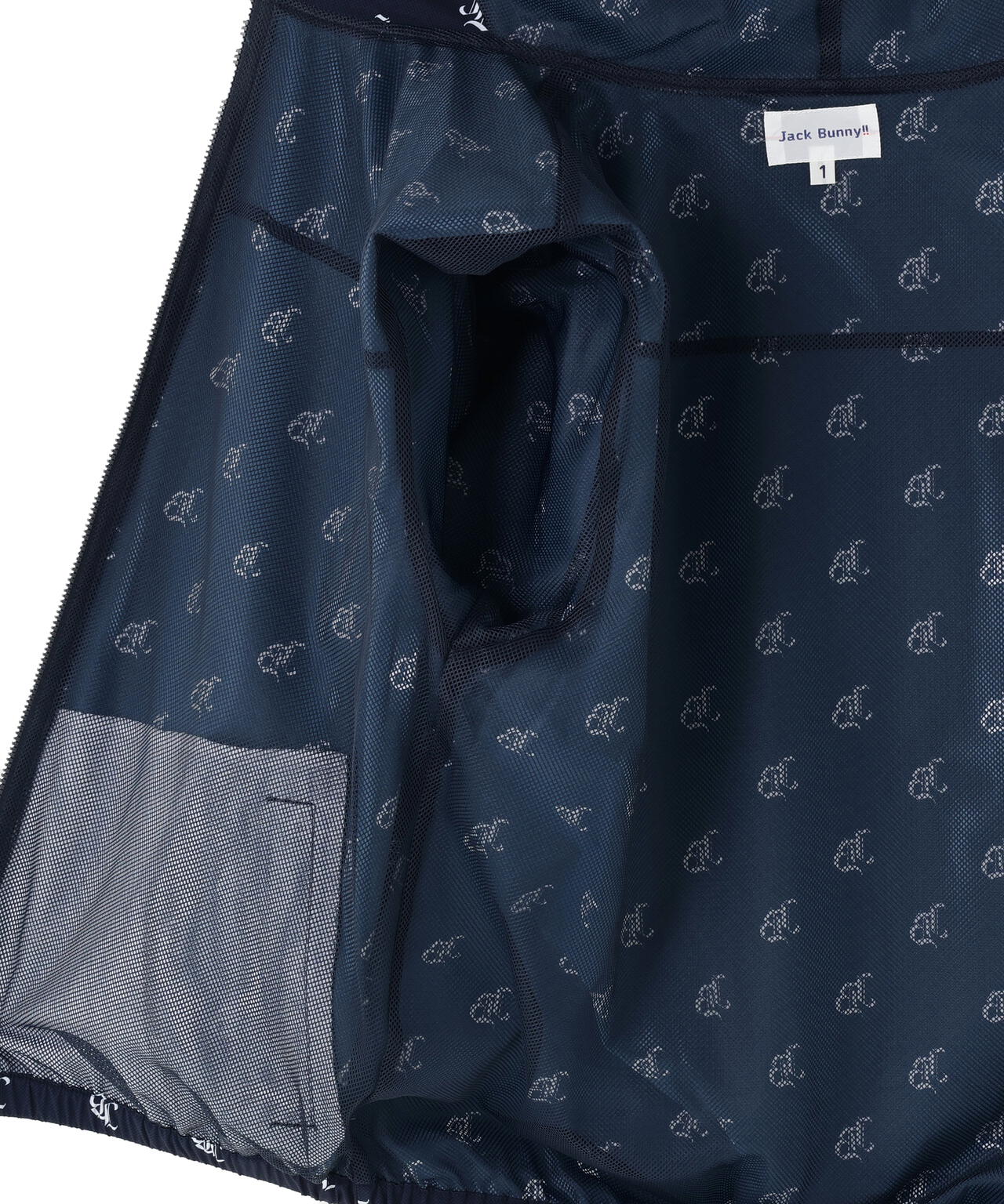 ゴシックロゴプリント裏メッシュフーディブルゾン (WOMENS)