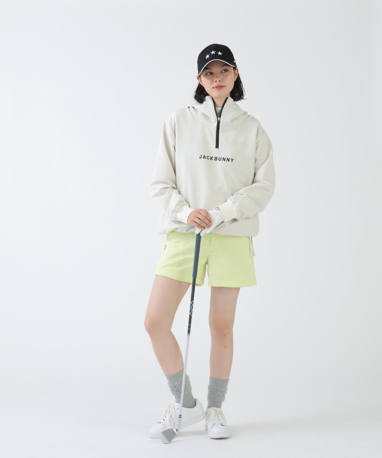 Beyoontexストレッチリップハーフジップフーディブルゾン (WOMENS