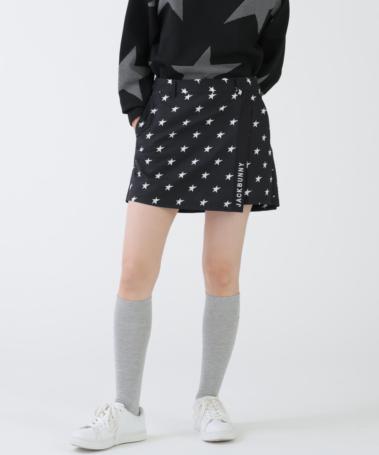 Beyoontexストレッチリップラップスカート風ショートパンツ (WOMENS