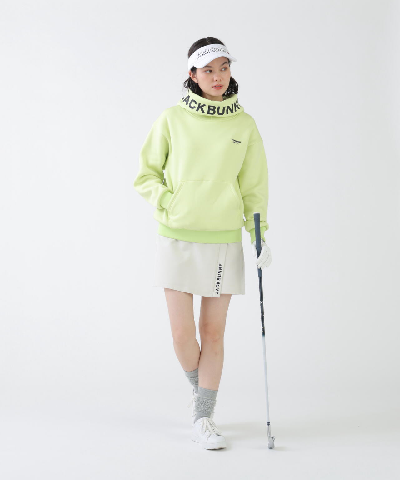 Beyoontexストレッチリップラップスカート風ショートパンツ (WOMENS