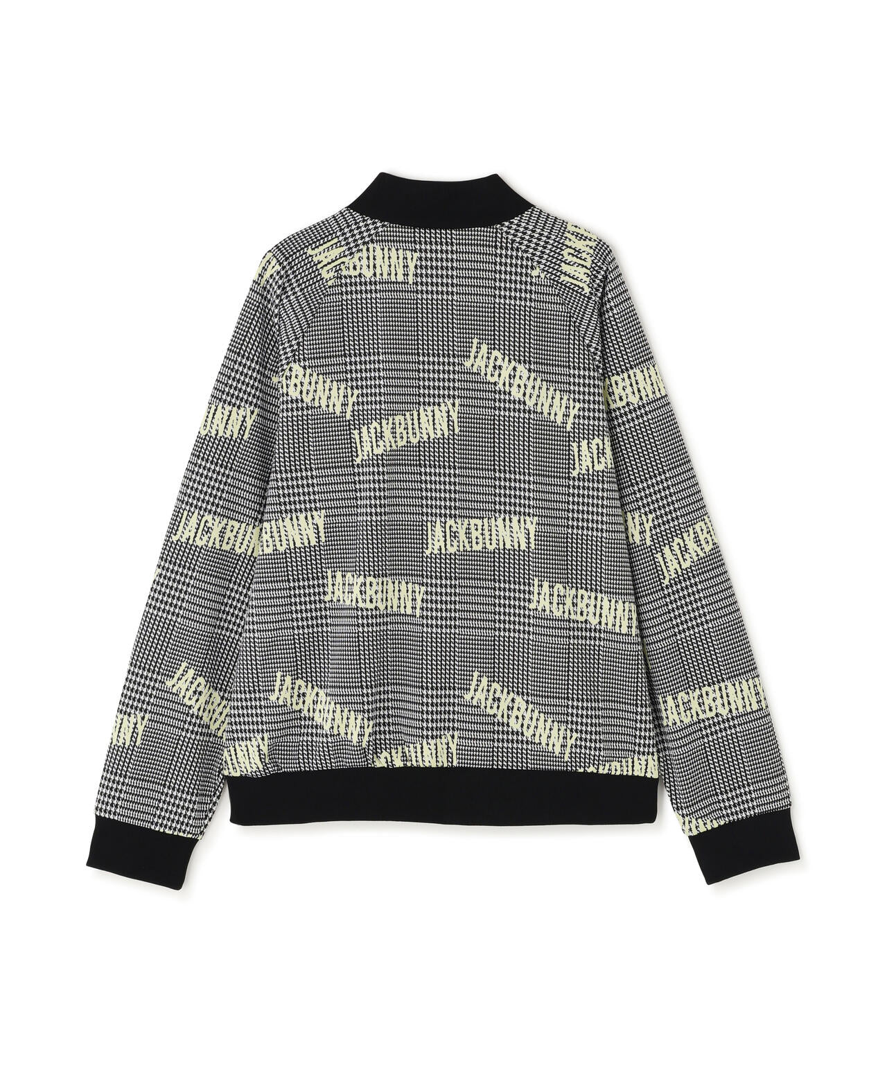 グレンチェックジャガード長袖モックネック (WOMENS) | Jack Bunny
