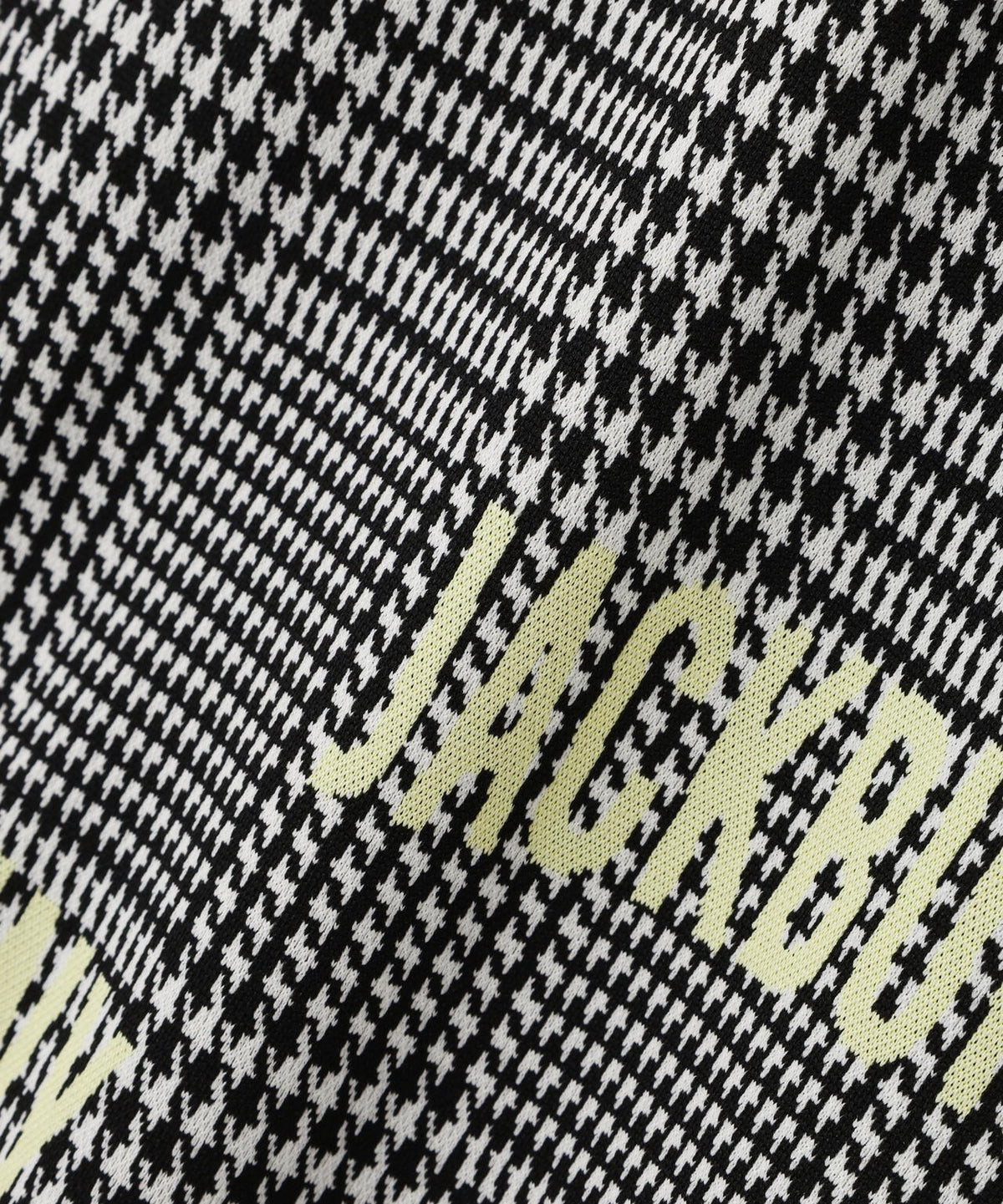 グレンチェックジャガード長袖モックネック (WOMENS)