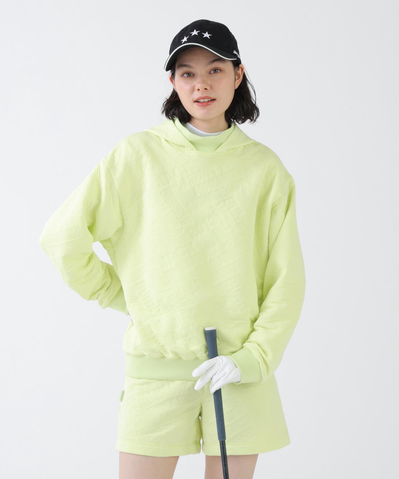 ロゴキルトジャージモックネックパーカー (WOMENS) | Jack Bunny
