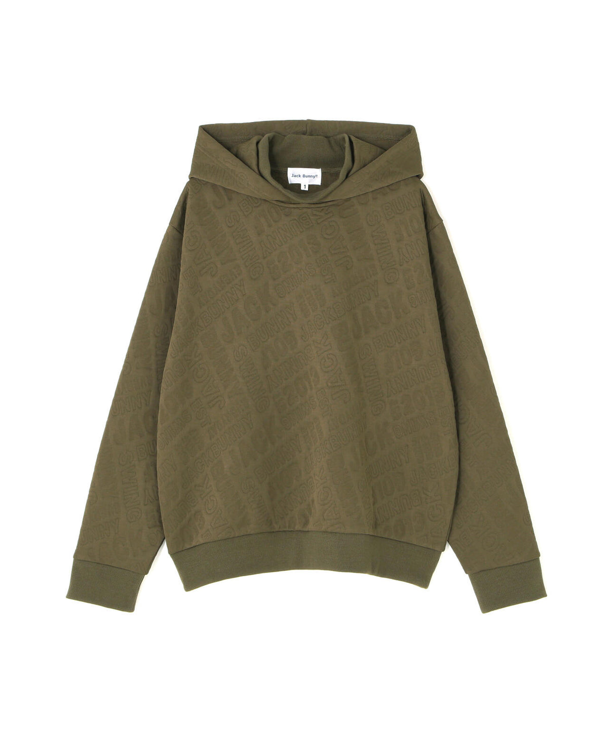 ロゴキルトジャージモックネックパーカー (WOMENS)