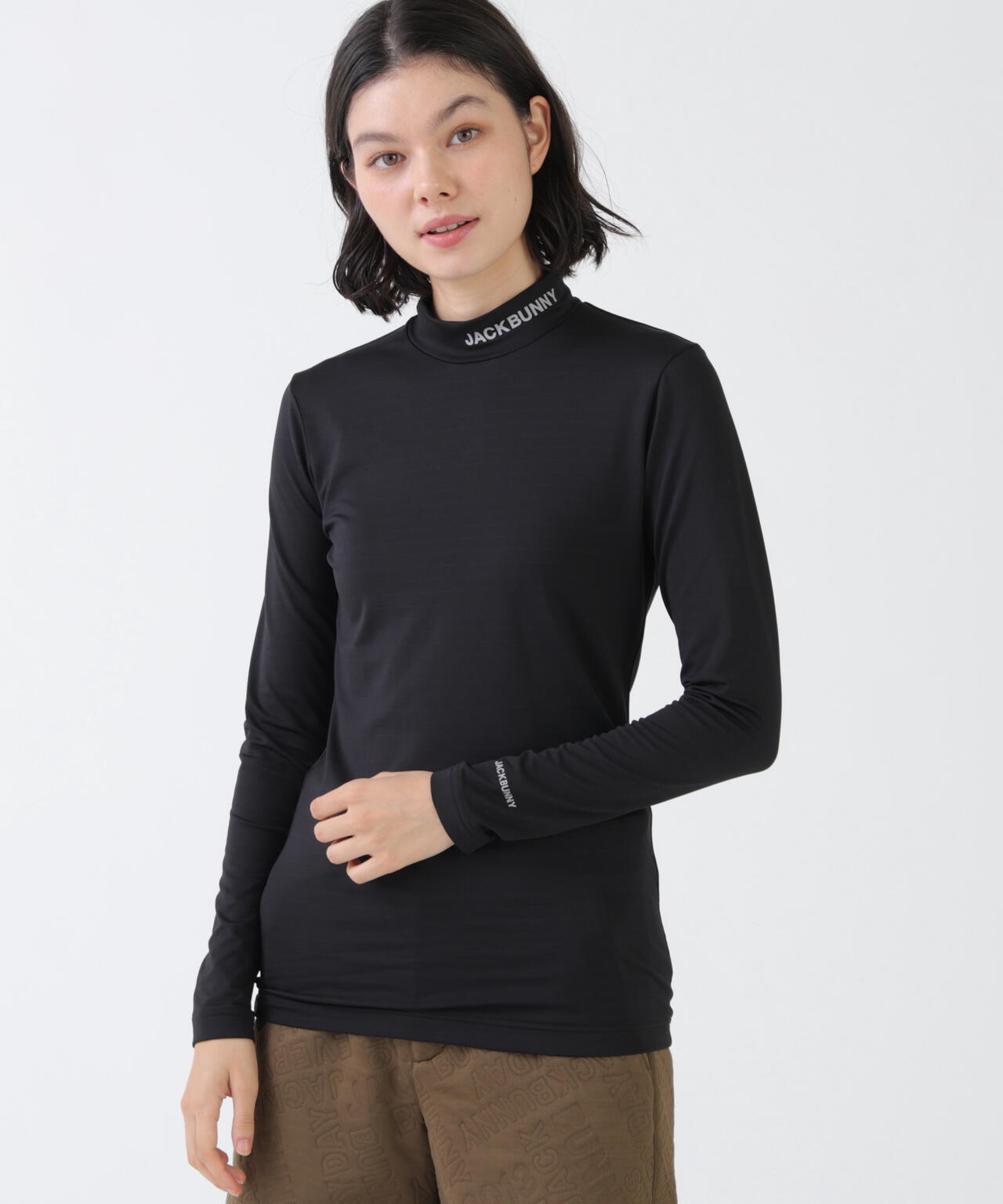 ソフトタッチ起毛長袖モックネックインナー (WOMENS) | Jack Bunny
