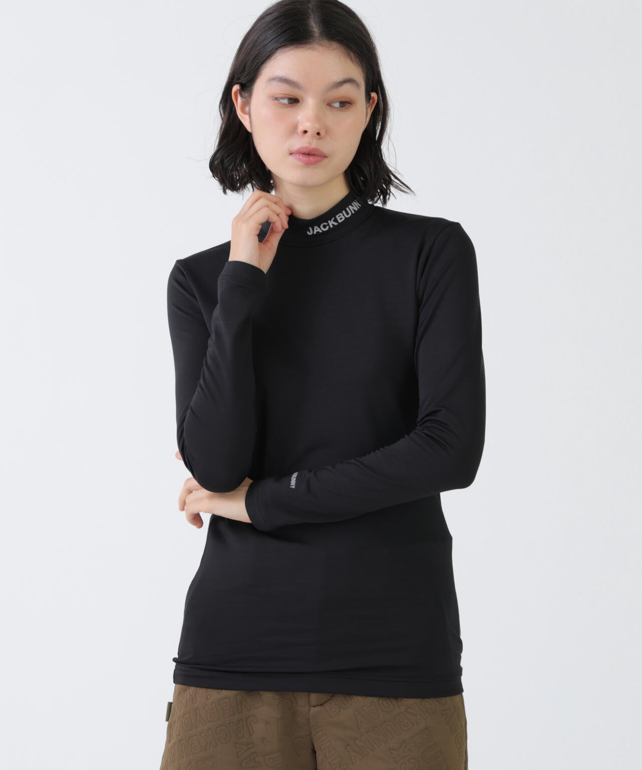 ソフトタッチ起毛長袖モックネックインナー (WOMENS) | Jack Bunny