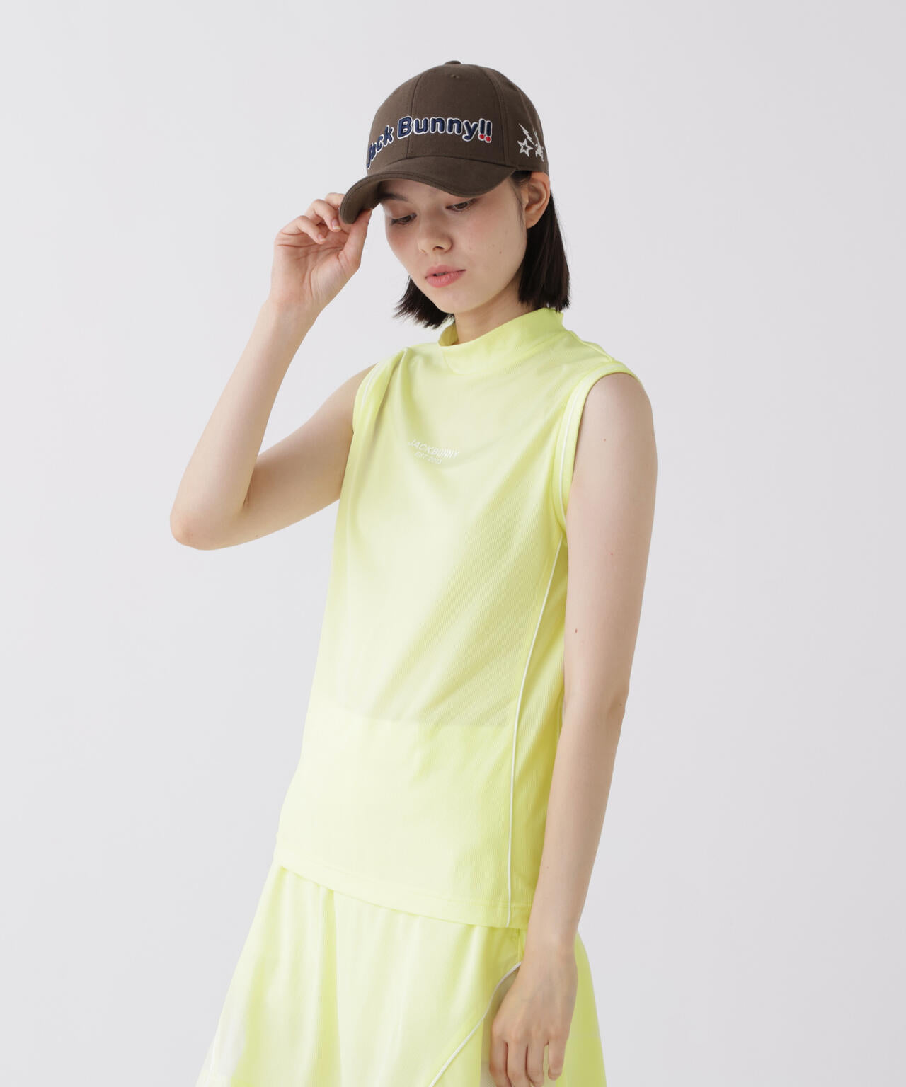 新品　ジャックバニー　セットアップ　モックネック　ノースリーブ　キュロット　1 HyperHeli×ドライタッチスリーブレスモックネック | Jack Bunny
