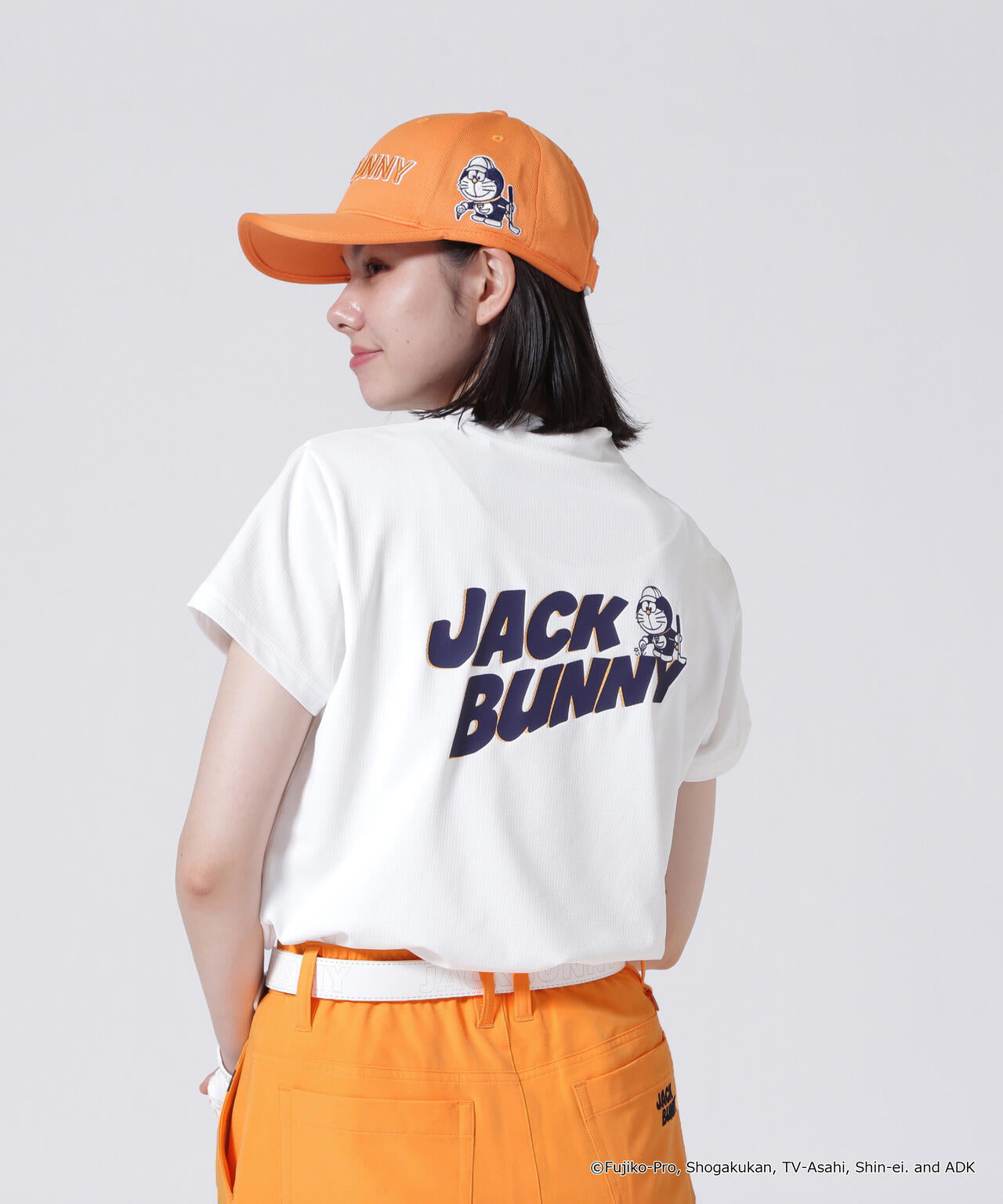 ドラえもん】ストレッチジャガード半袖モックネック | Jack Bunny