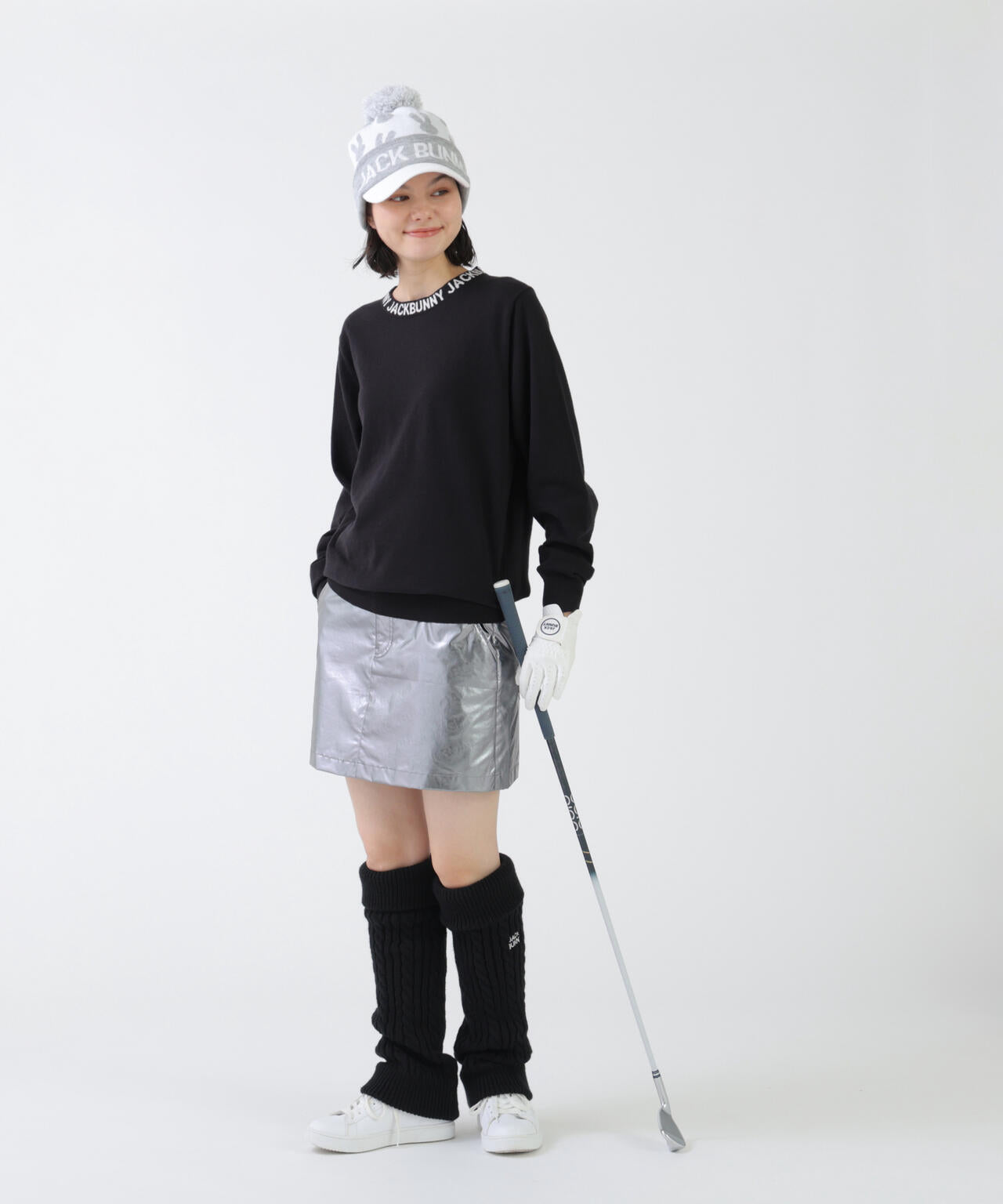 カシミヤタッチクルーネックニットプルオーバー (WOMENS) | Jack Bunny