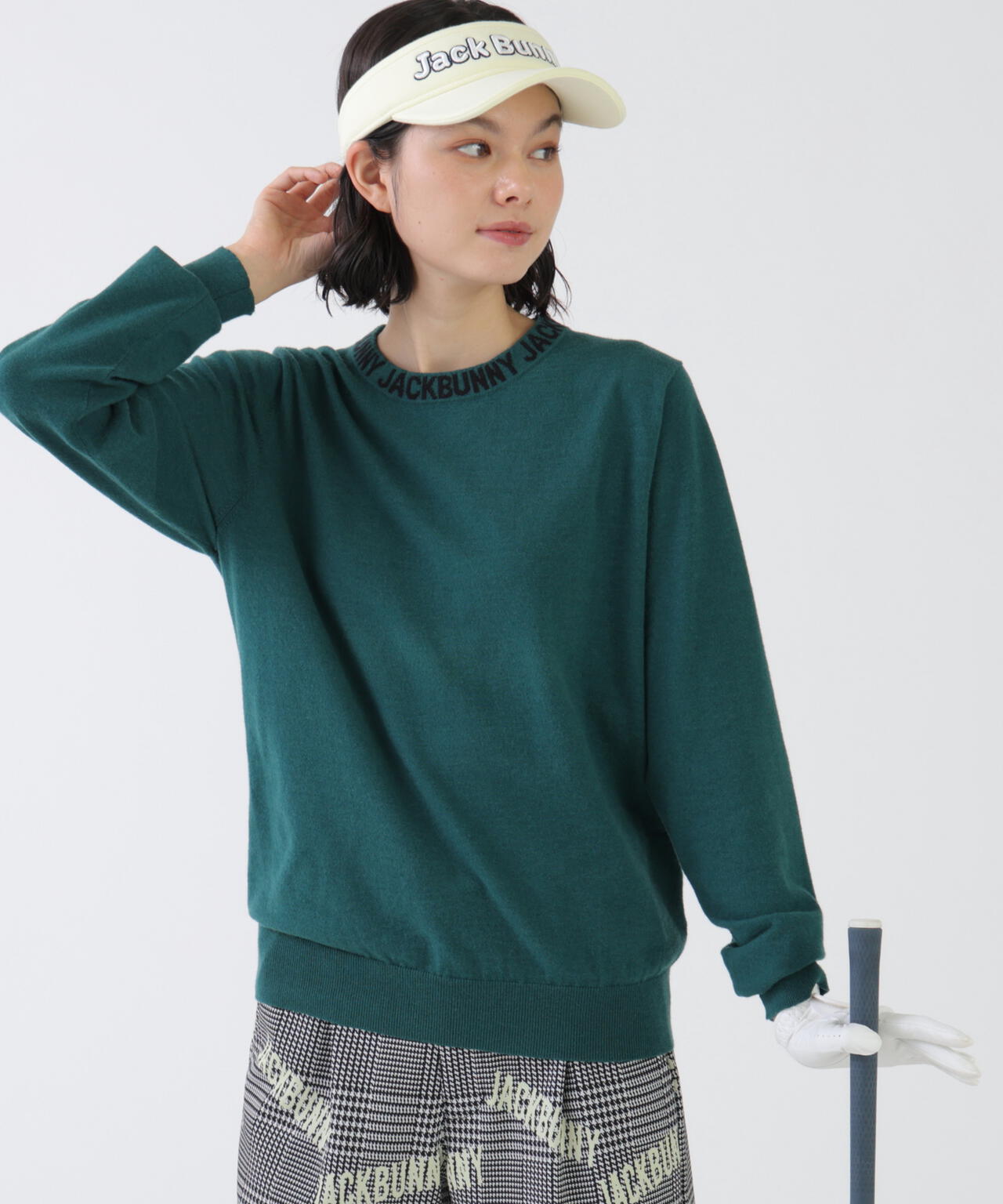カシミヤタッチクルーネックニットプルオーバー (WOMENS) | Jack Bunny