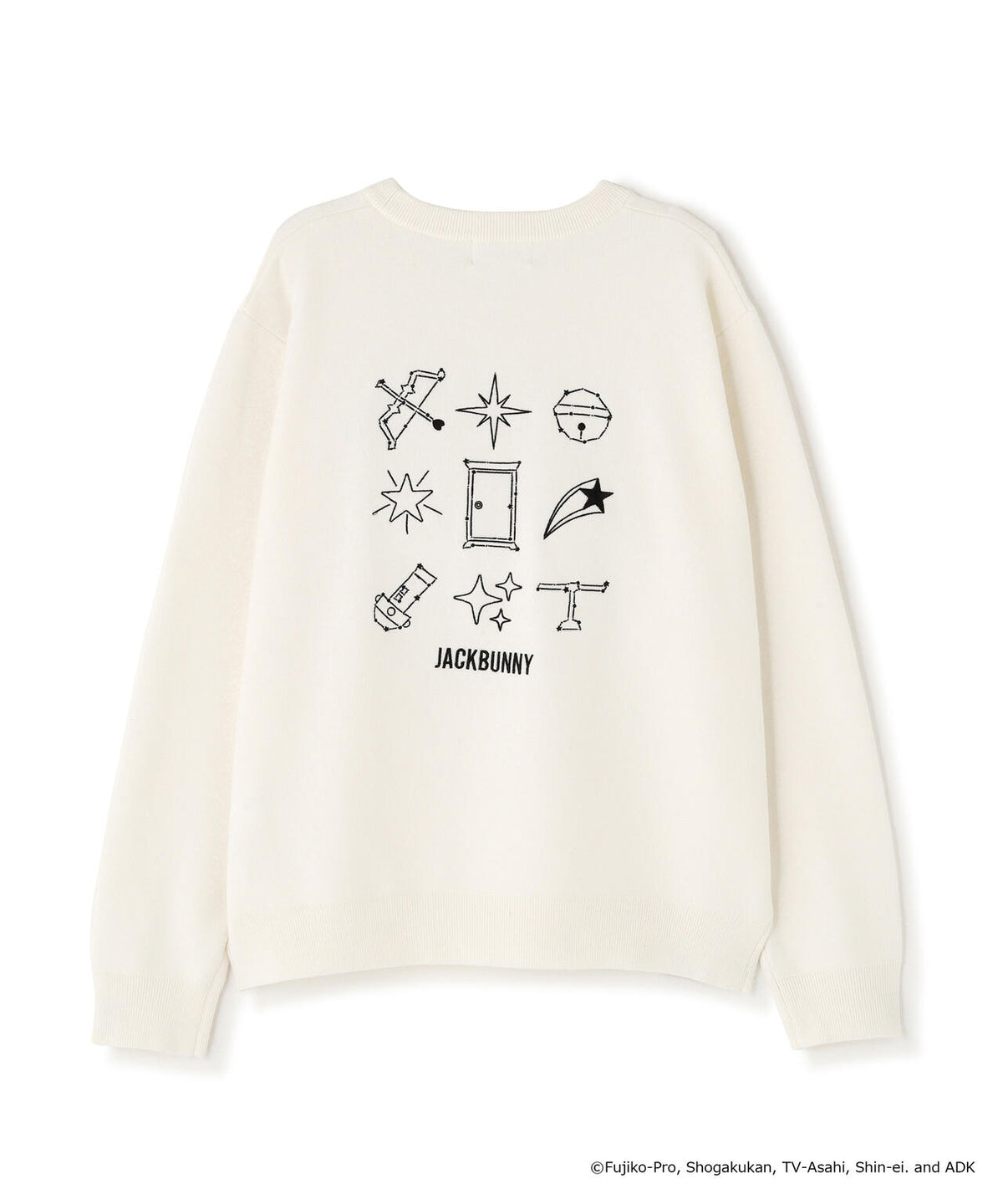[ドラえもん] Starジャガードクルーネックニットプルオーバー (WOMENS)