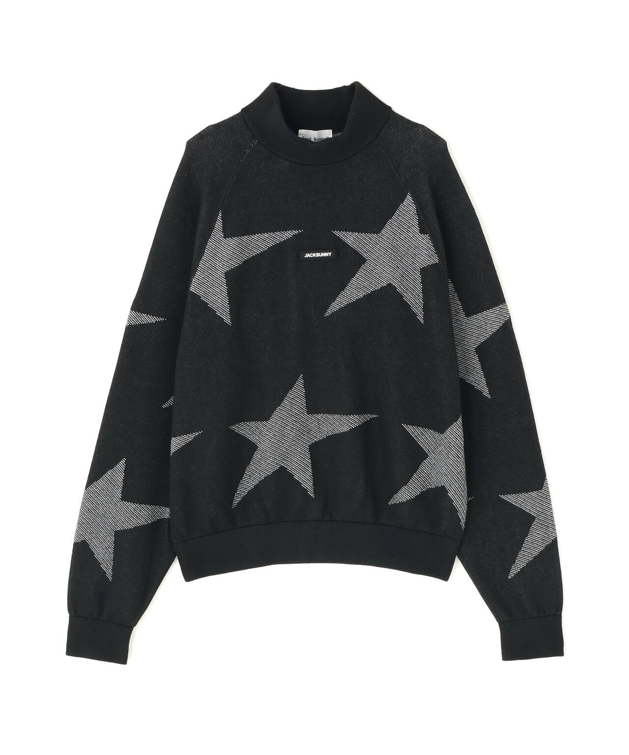 イージーケアスタージャガードハイネックニットプルオーバー (WOMENS