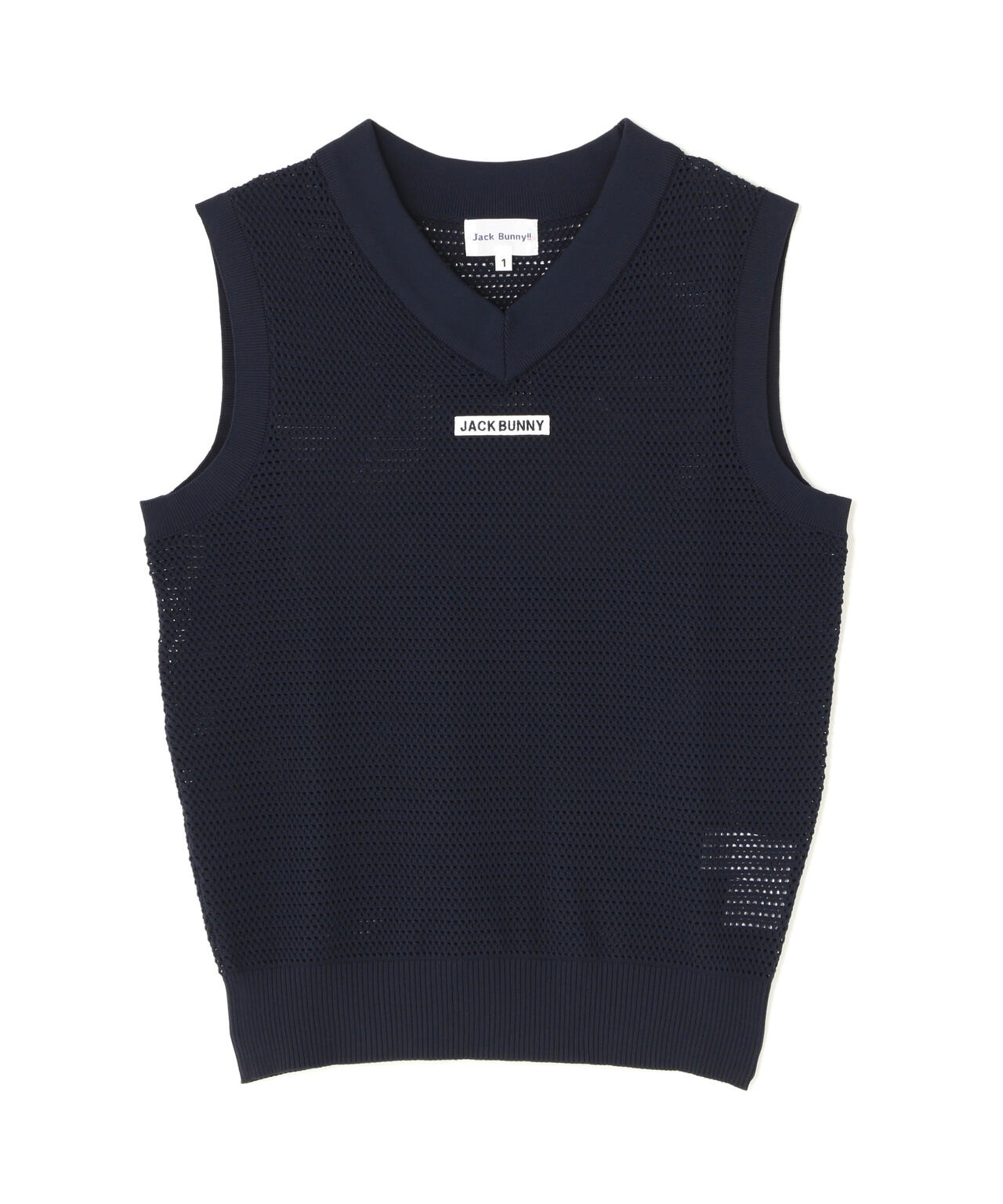 イージーケアキューブメッシュVネックニットベスト (WOMENS) | Jack