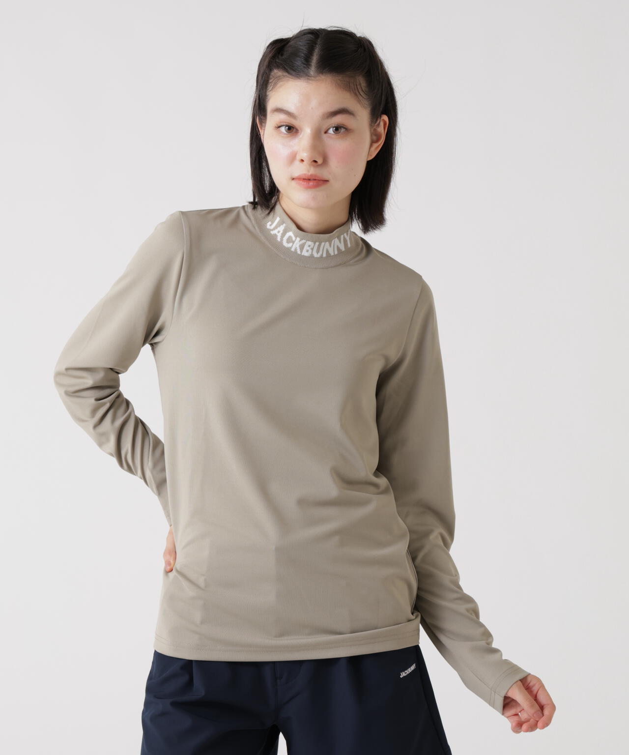 3WAY]ニットベスト付きモックネックシャツ (WOMENS) | Jack Bunny