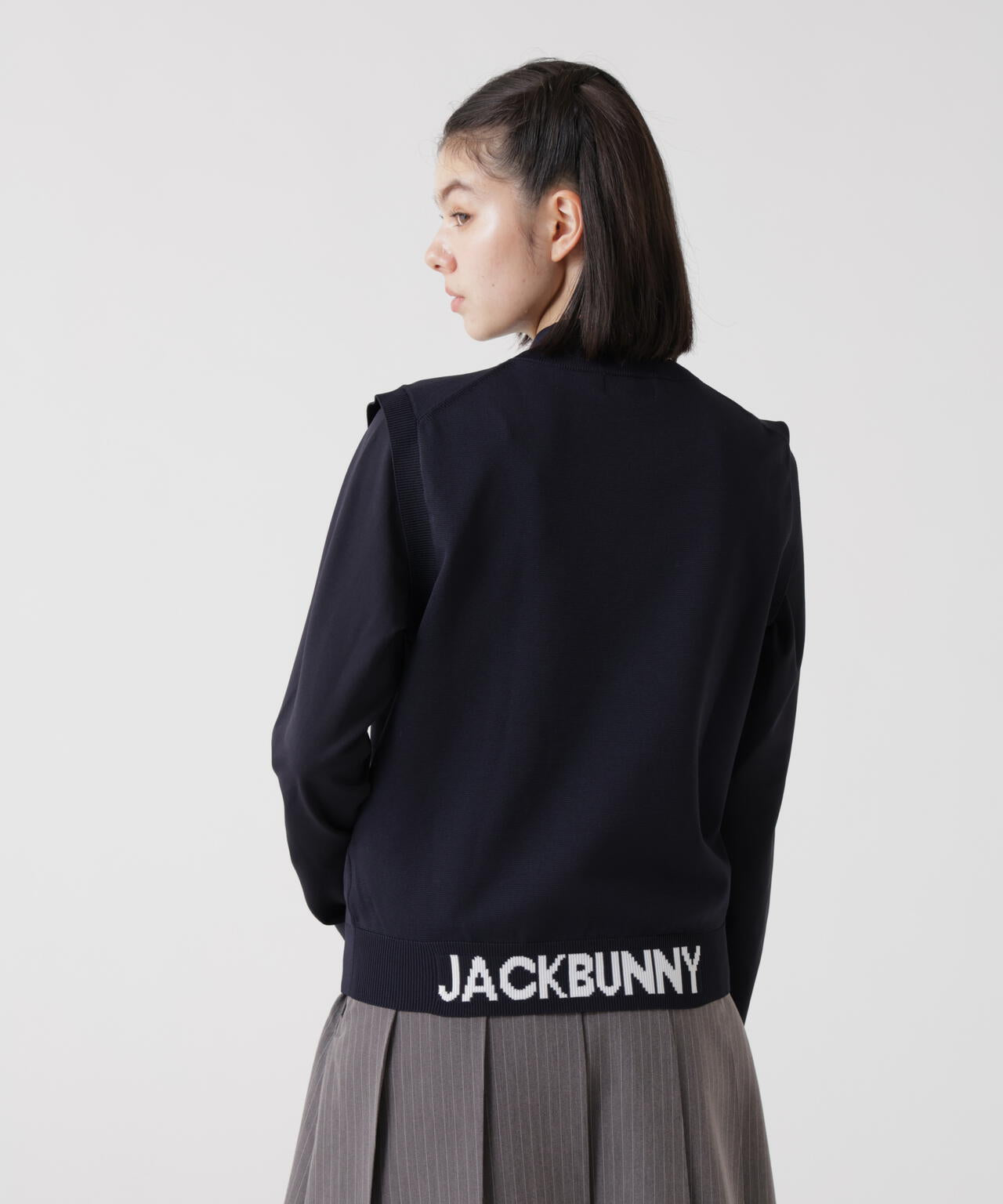 3WAY]ニットベスト付きモックネックシャツ (WOMENS) | Jack Bunny