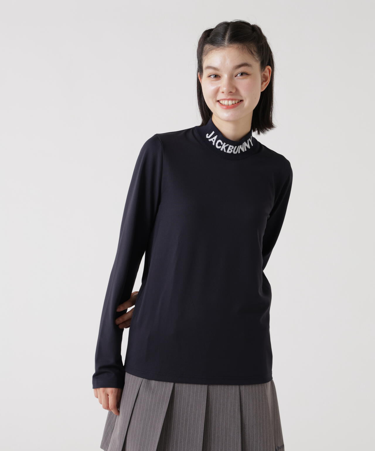 3WAY]ニットベスト付きモックネックシャツ (WOMENS) | Jack Bunny