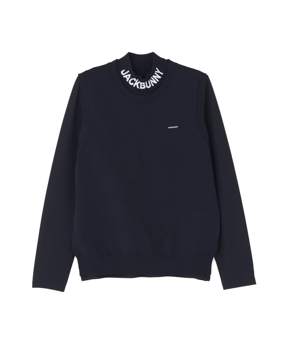 [3WAY]ニットベスト付きモックネックシャツ (WOMENS)