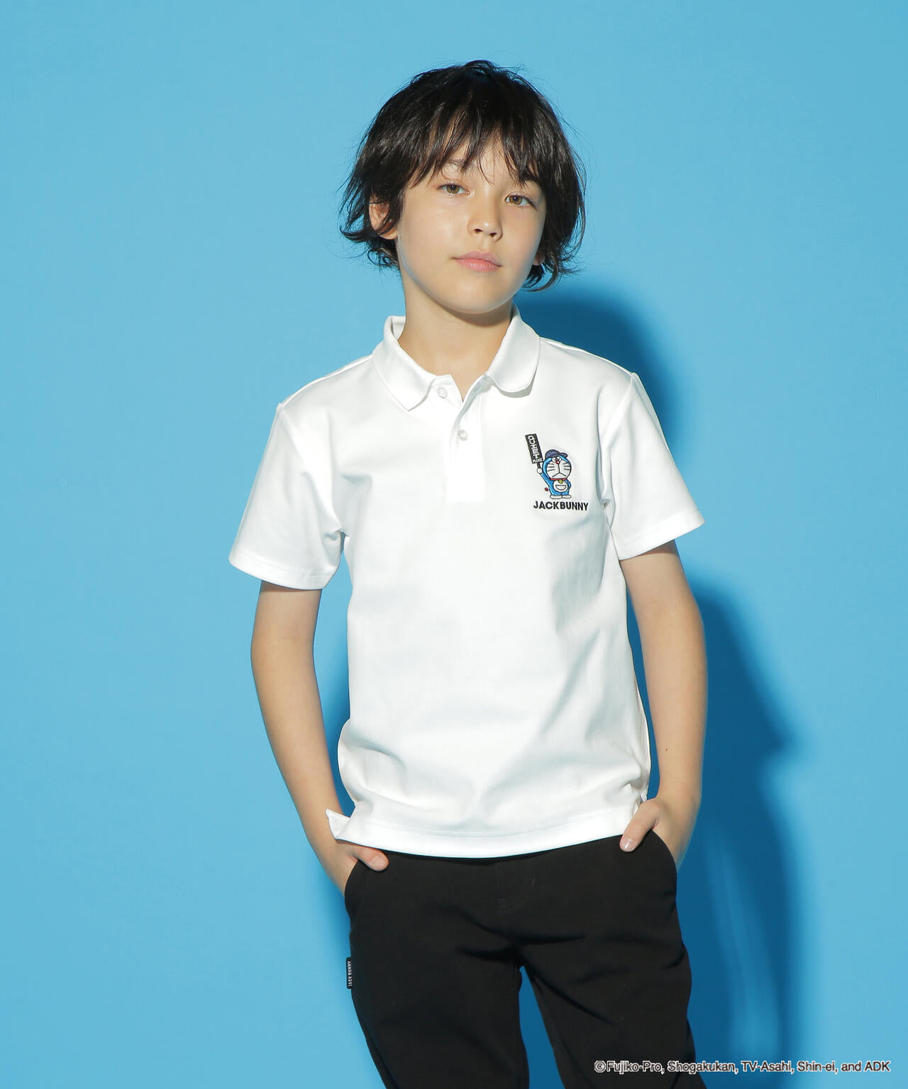 ジャックバニー JackBunny ドラえもん　ポロシャツ　Lサイズ ドラえもん】PEカノコ半袖ポロシャツ (ジュニア) | Jack Bunny
