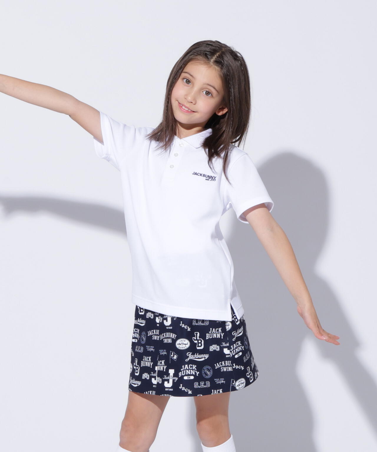 軽量ピンカリストレッチ半袖ポロシャツ (ジュニア) | Jack Bunny